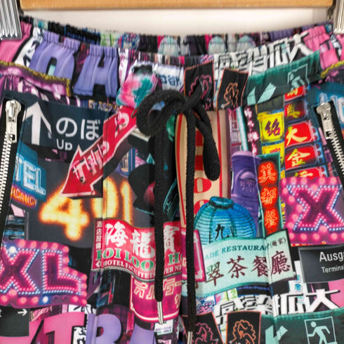 オルターベノム ALTER VENOMV ネオンサイン 総柄 ジョガーパンツ メンズ JPN:S