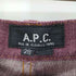 アーペーセー A.P.C. 赤耳 ワインレッドスキニーデニム レディース 29