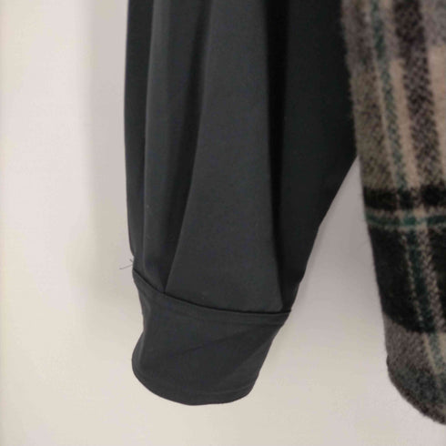サノバチーズ SON OF THE CHEESE Half Zip Panel Check Shirt メンズ JPN:L