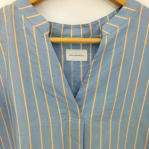 グリーンレーベルリラクシング GREEN LABEL RELAXING バックフレア スキッパー ブラウス レディース ONE SIZE