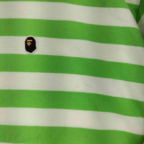 アベイシングエイプ A BATHING APE ボーダークルーネックTシャツ メンズ JPN:XL