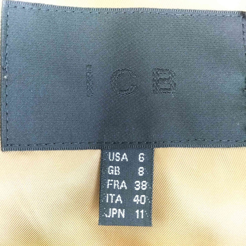 アイシービー ICB ジョーゼット ノーカラー ダブル テーラードジャケット レディース JPN:11号