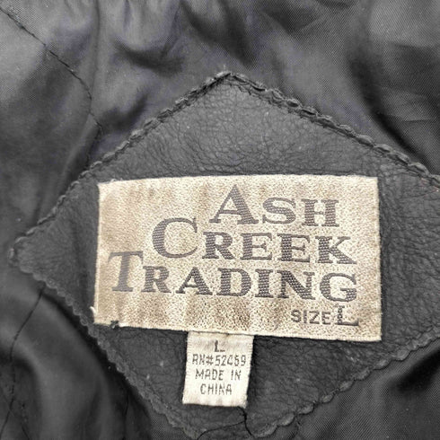 ASH CREEK TRADING NEVER MIND THEBOLLOCKS ロックバンド バックプリント ダブル ライダース ジャケット メンズ import:L