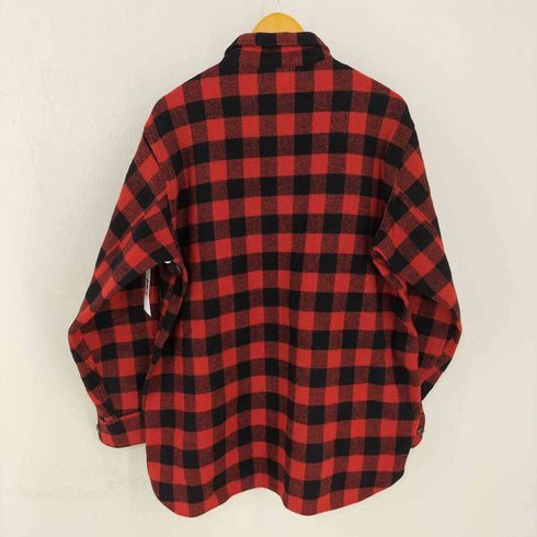 ウールリッチ WOOLRICH 50S ブロックチェックハーフジップシャツ メンズ 33