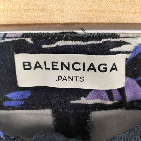 バレンシアガ BALENCIAGA 総柄 ストレッチスキニーパンツ レディース 38