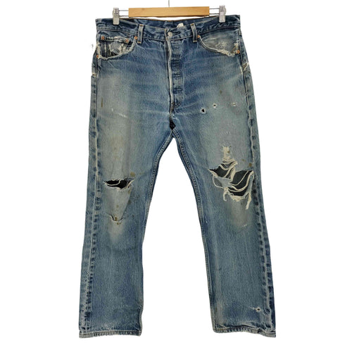 リーバイス Levis グアテマラ製 ボタン裏刻印324 501 ダメージ メンズ W36/L32