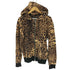 ジョイリッチ JOYRICH レオパード柄 ドローコード ダブルジップ パーカー メンズ import:M
