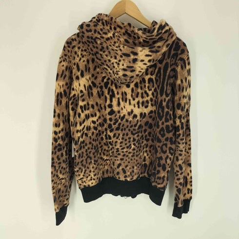 ジョイリッチ JOYRICH レオパード柄 ドローコード ダブルジップ パーカー メンズ import:M
