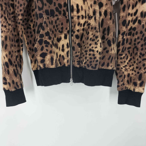 ジョイリッチ JOYRICH レオパード柄 ドローコード ダブルジップ パーカー メンズ import:M