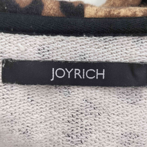 ジョイリッチ JOYRICH レオパード柄 ドローコード ダブルジップ パーカー メンズ import:M