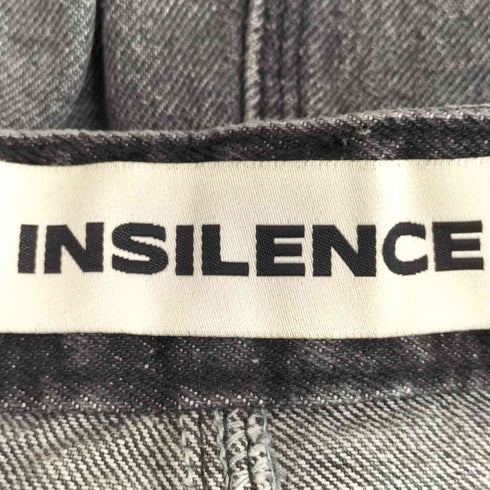 INSILENCE 斜め切替 スリット デニム タイトスカート レディース JPN:XS