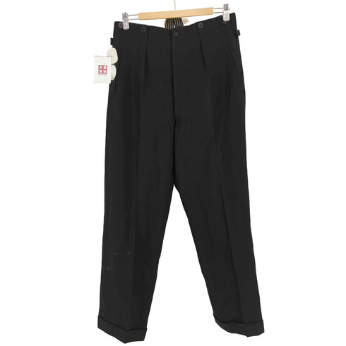 推定50S~シンチバックウールパンツ サスペンダーボタン メンズ