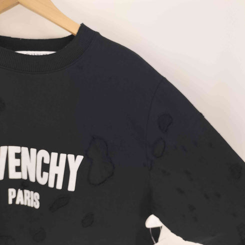 ジバンシィ GIVENCHY 16SS デストロイダメージ クラッシュ ロゴ スウェット メンズ import:S