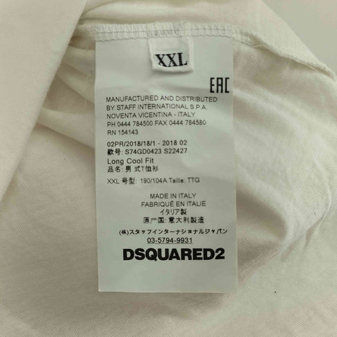 ディースクエアード DSQUARED2 プリントクルーネックTシャツ メンズ import:XXL