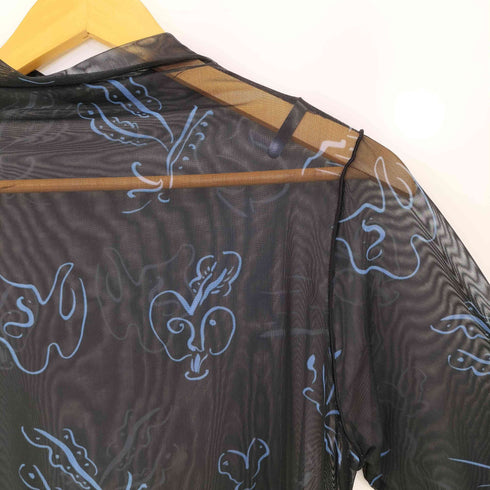 sahara Knit Docking Sheer Top ニットドッキングシアートップス サムホール レディース