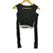 THINGS THAT MATTER V-NECK NOTCH TERECO RIB CROPPED TOPS domestic レディース FREE