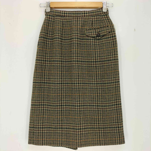 バーバリーズ BURBERRYS WILLIAM BROWN 千鳥格子 スカート レディース 7AR