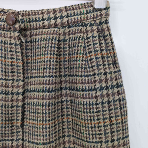 バーバリーズ BURBERRYS WILLIAM BROWN 千鳥格子 スカート レディース 7AR