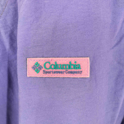 コロンビア Columbia 90S ハーフスナップナイロンジャケット レディース import:L