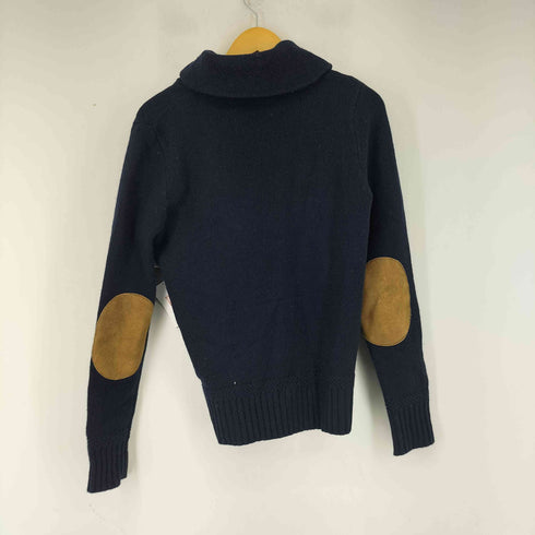 ラグビーラルフローレン Rugby Ralph Lauren ショールカラー エルボーパッチニット メンズ XS