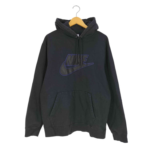 シュプリーム Supreme Leather Applique Hooded Sweatshirt レザー アップリケ フーデッド スウェットシャツ プルオーバーパーカー メンズ import:XL