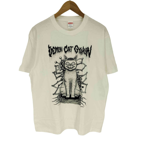 ユナイテッドアスレ UNITED ATHLE 猫 キャラクター プリント S/S クルーネック Tシャツ メンズ JPN:L