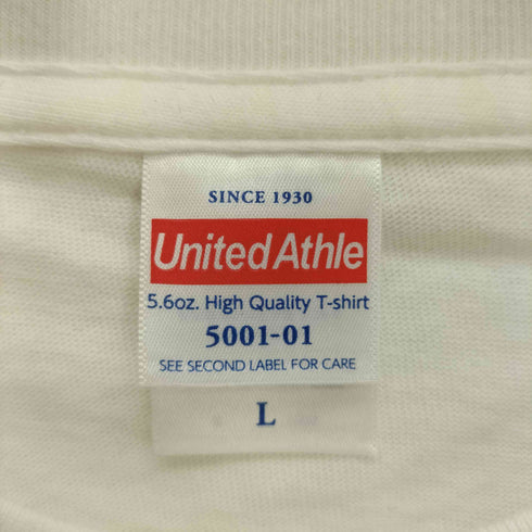 ユナイテッドアスレ UNITED ATHLE 猫 キャラクター プリント S/S クルーネック Tシャツ メンズ JPN:L