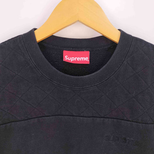 シュプリーム Supreme Quilted Panel Crewneck キルテッド パネル クルーネック スウェット メンズ import:M