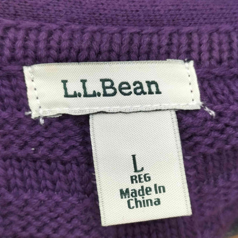 エルエルビーン L.L.Bean ケーブル編み ヘビーニットカーディガン レディース L