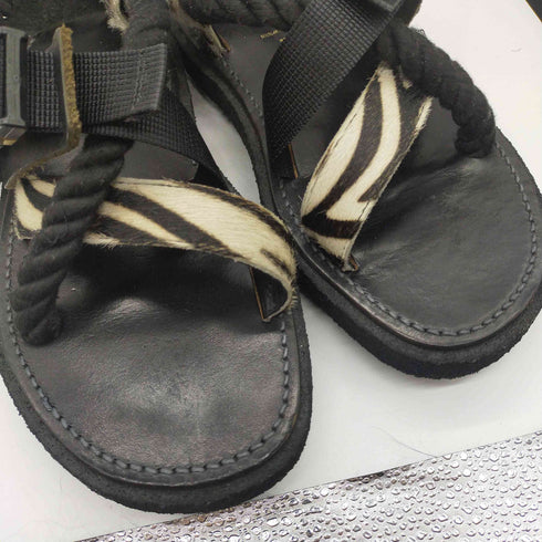 サカイ Sacai 20SS ロープサンダル Vibram ソール レザー サンダル レディース JPN:37