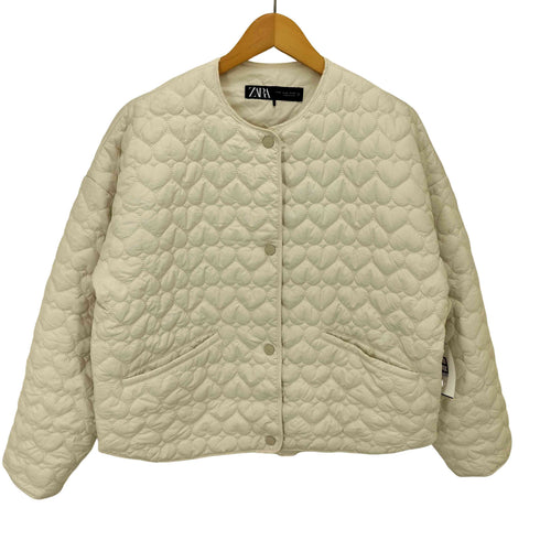 ザラ ZARA ハートキルティングジャケット レディース import:M