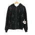 アンノウンロンドン UNKNOWN LONDON Black x Purple Cross Rhinestone Zip Hoodie クロス ラインストーン ジップアップフーディ メンズ import:M