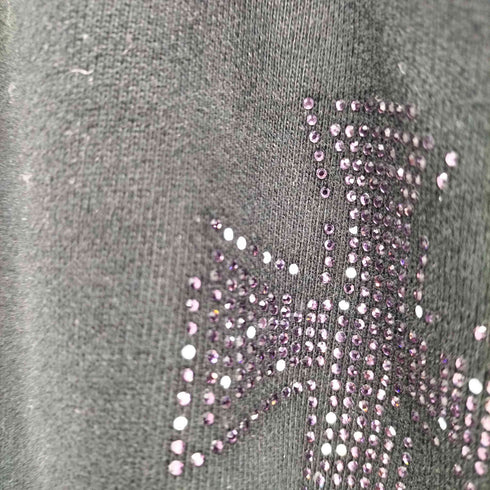 アンノウンロンドン UNKNOWN LONDON Purple Cross Rhinestone Jogger クロス ラインストーン スウェットパンツ メンズ S
