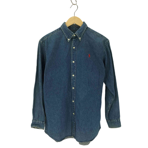 ポロバイラルフローレン Polo by RALPH LAUREN ポニー刺繍 ボタンダウンデニムシャツ レディース 160