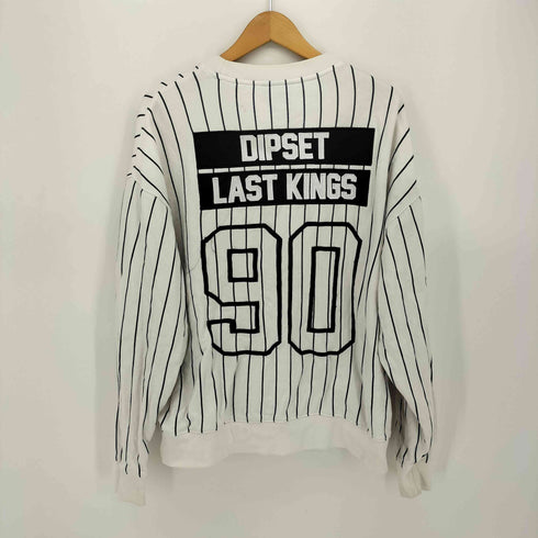 THE DIPLOMATS × LAST KINGS PINSTRIPE CREWNECK SWEATER スウェット メンズ import:M