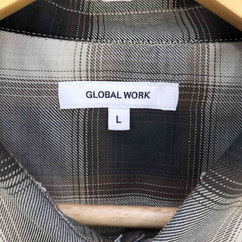 グローバルワーク GLOBAL WORK イージーケアライトオンブレシャツ メンズ JPN:L