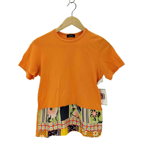 トリココムデギャルソン tricot COMME des GARCONS シルクスカーフドッキング 半袖Tシャツ レディース