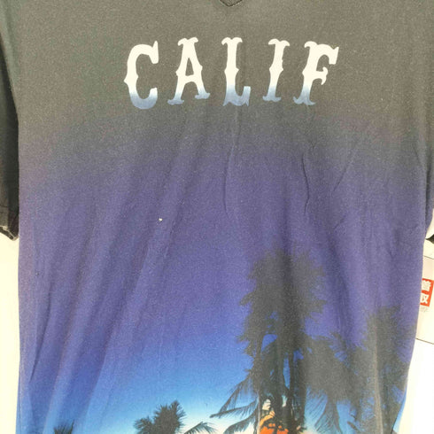 ジャックローズ JACKROSE CALIF ヤシの木 ハワイアン デザイン S/S Vネック Tシャツ メンズ JPN:3