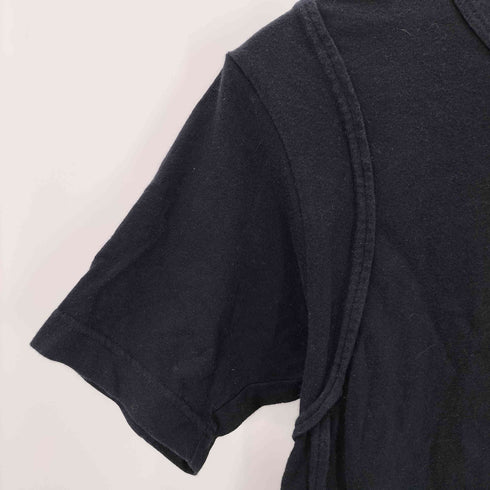 コムデギャルソンシャツ COMME des GARCONS SHIRT パイピングデザイン クルーネック半袖Tシャツ レディース S