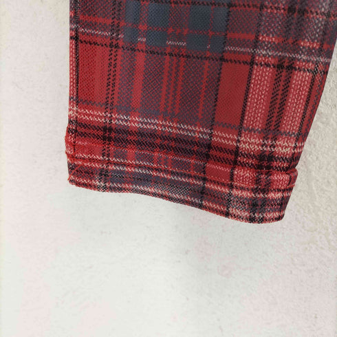シースルーチェックマキシワンピース cool レディース