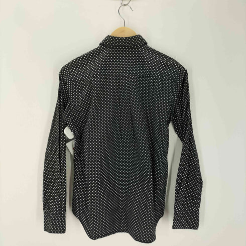 ブラックコムデギャルソン BLACK COMME des GARCONS ドット柄 長袖ポケットシャツ メンズ S