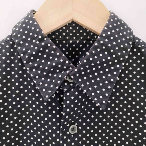 ブラックコムデギャルソン BLACK COMME des GARCONS ドット柄 長袖ポケットシャツ メンズ S