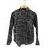 ブラックコムデギャルソン BLACK COMME des GARCONS 英国旗 ドット 総柄長袖シャツ メンズ XS