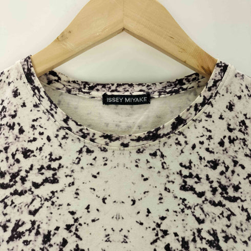 イッセイミヤケ ISSEY MIYAKE 転写デザイン モザイク Tシャツ レディース M