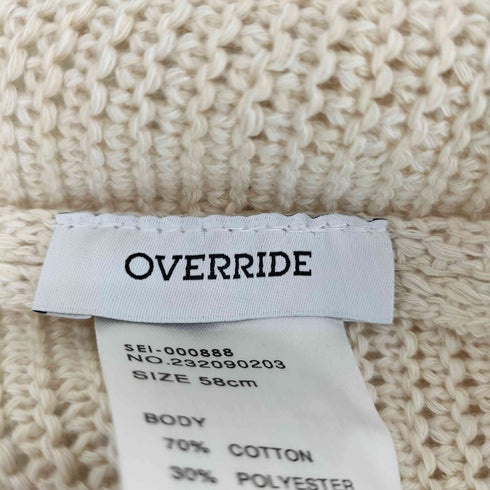 オーバーライド override COTTON THERMO BONNET レディース 58cm