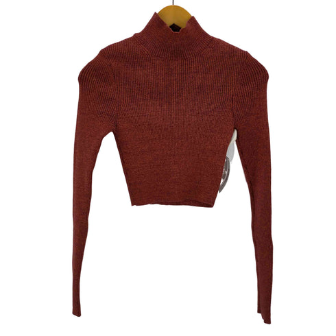 ザラ ZARA メタリックスレッドニットトップス レディース import:M