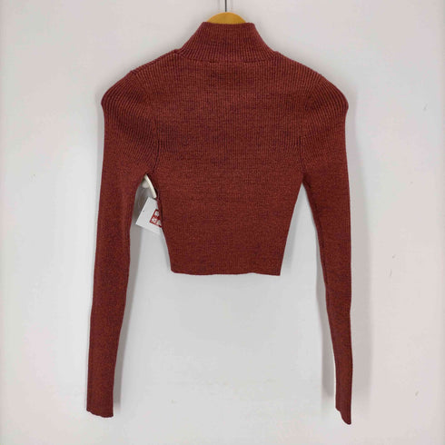 ザラ ZARA メタリックスレッドニットトップス レディース import:M