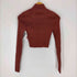 ザラ ZARA メタリックスレッドニットトップス レディース import:M