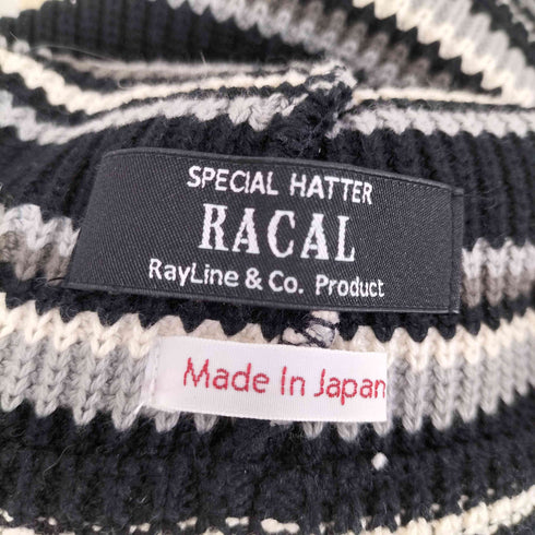 ラカル RACAL ボーダーニットハット レディース FREE