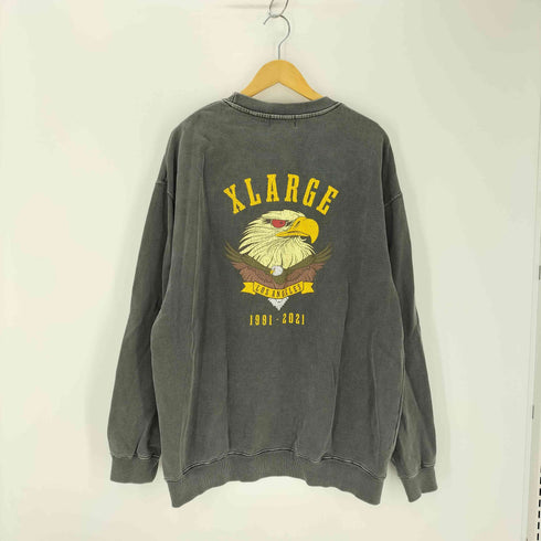 エクストララージ XLARGE EAGLE LOGO PIGMENT CREWNECK SWEAT メンズ JPN:XL